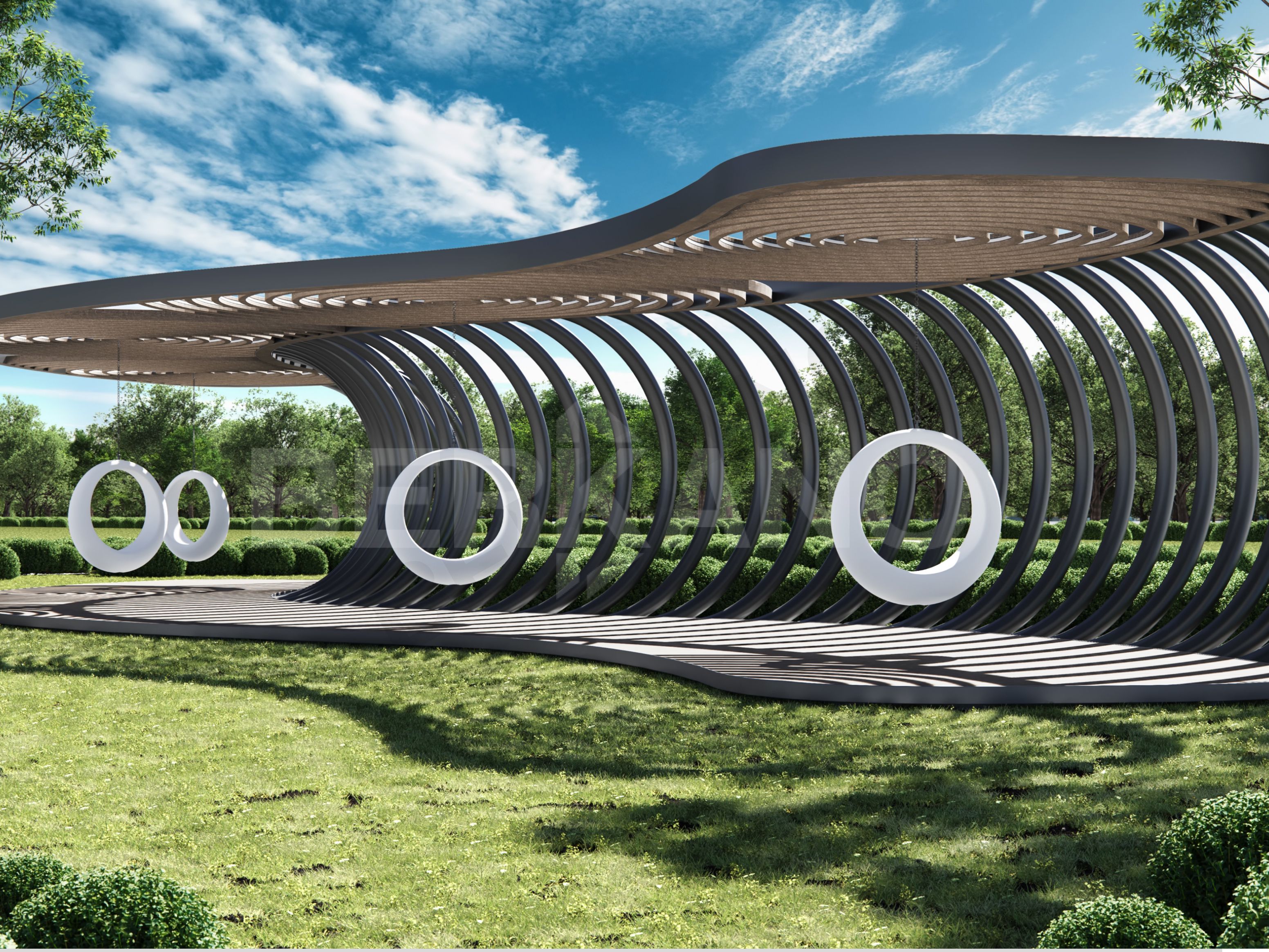 Арт-объект Moon серого цвета - фото 6