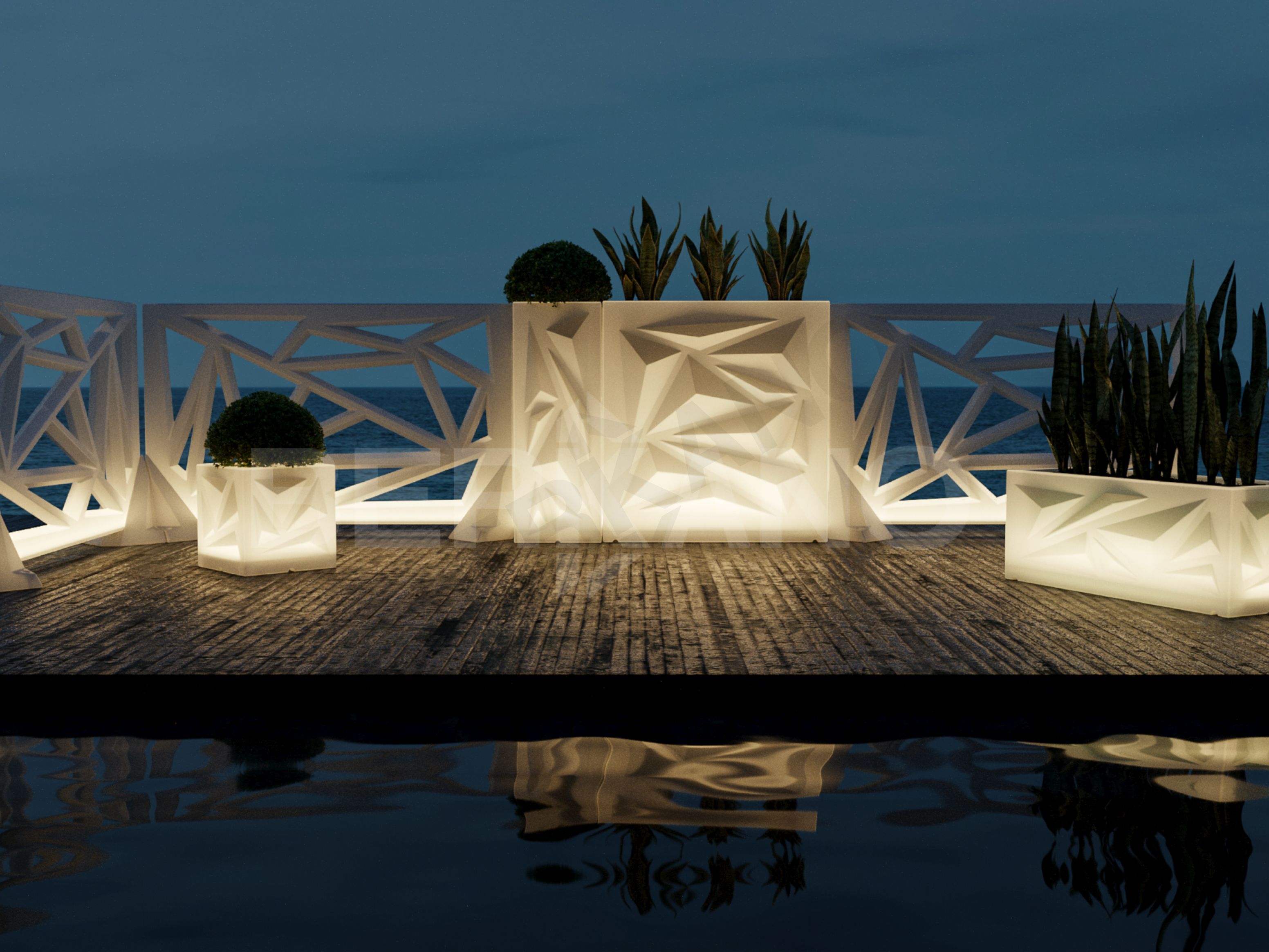 Зонирование Icelandic Fence кофейного цвета - фото 3