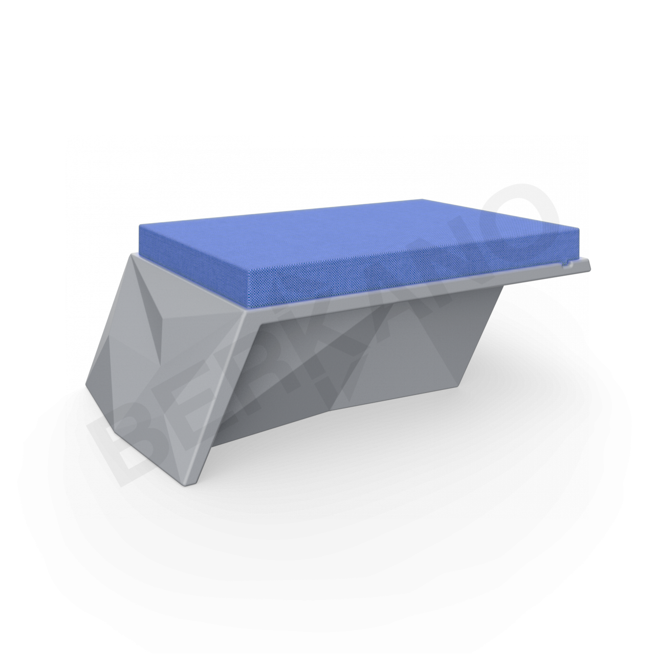 Угловой модуль Quaro с подушками графитового цвета / аксессуар темно-синего цвета - фото 1