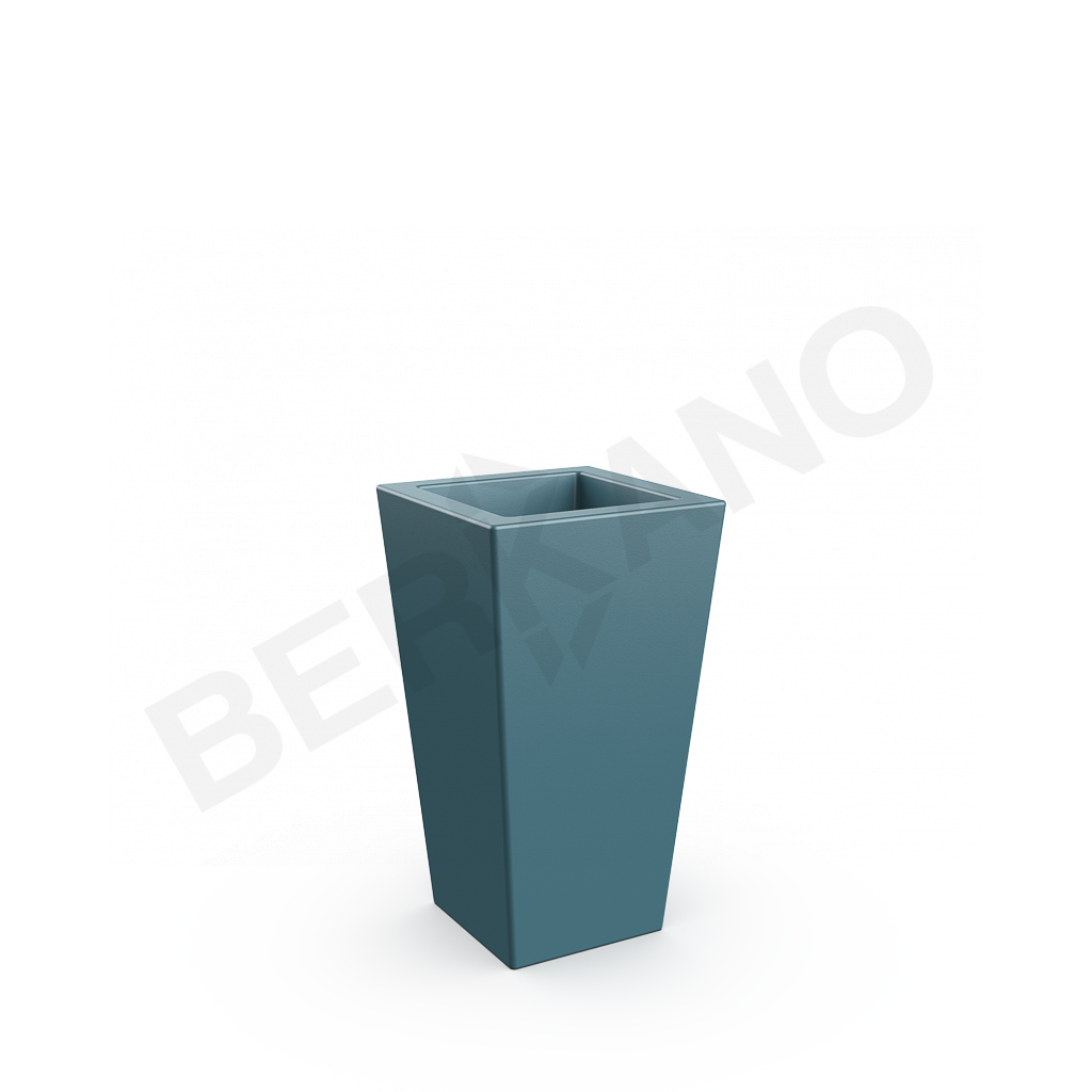 Кашпо Trapezio 70V DB бирюзового цвета - фото 1