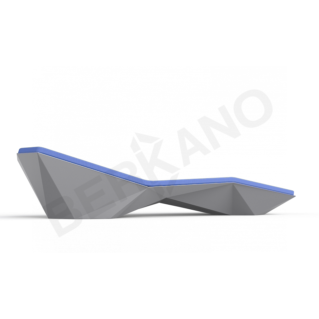 Шезлонг Quaro с подушками графитового цвета / аксессуар темно-синего цвета - фото 2