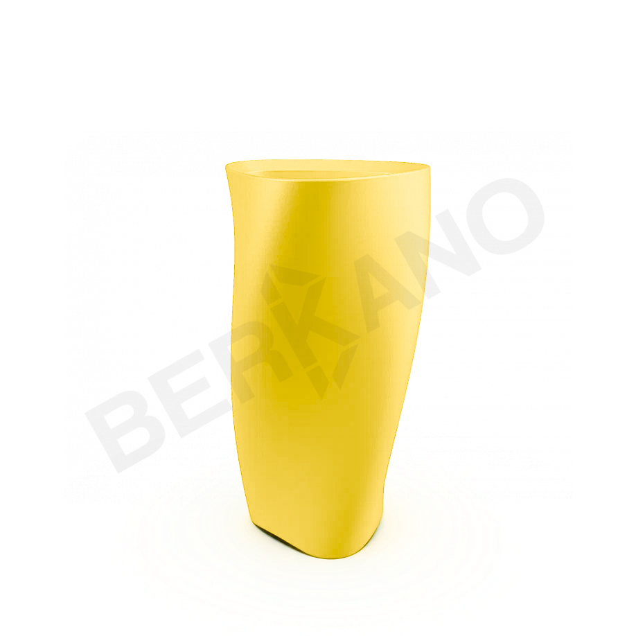 Кашпо Twist 108 DB желтого цвета - фото 1