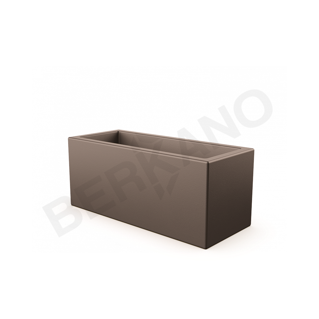 Кашпо Cubric 26*60 кофейного цвета - фото 1