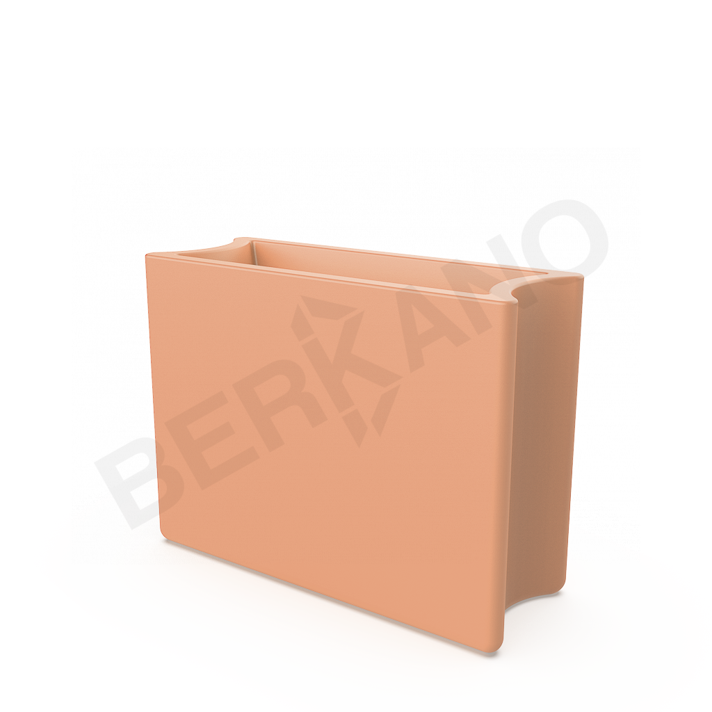 Кашпо Smoov Planter Line DB терракотового цвета - фото 1