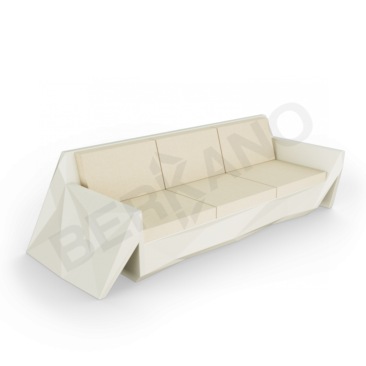 Диван Quaro с подушками бежевого цвета / аксессуар бежевого цвета - фото 1