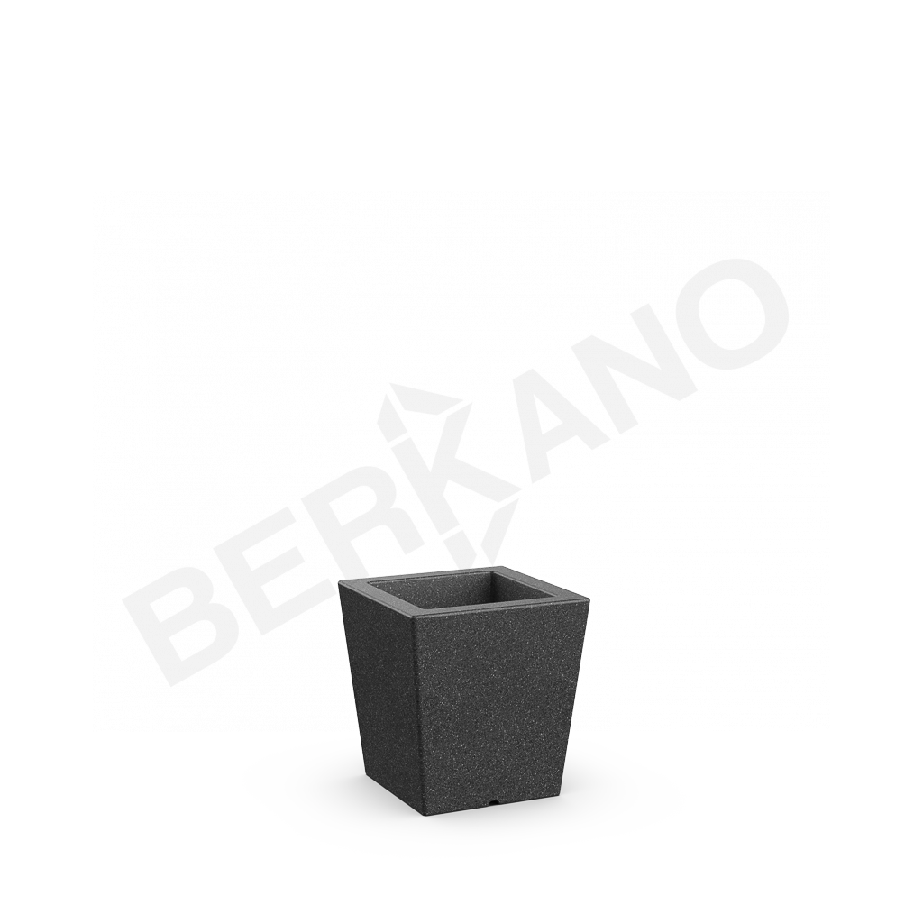 Кашпо Trapezio 42V цвета черный гранит - фото 1