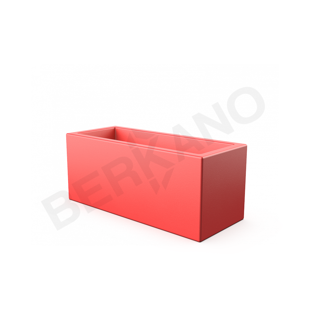 Кашпо Cubric 26*60 DB красного цвета - фото 1