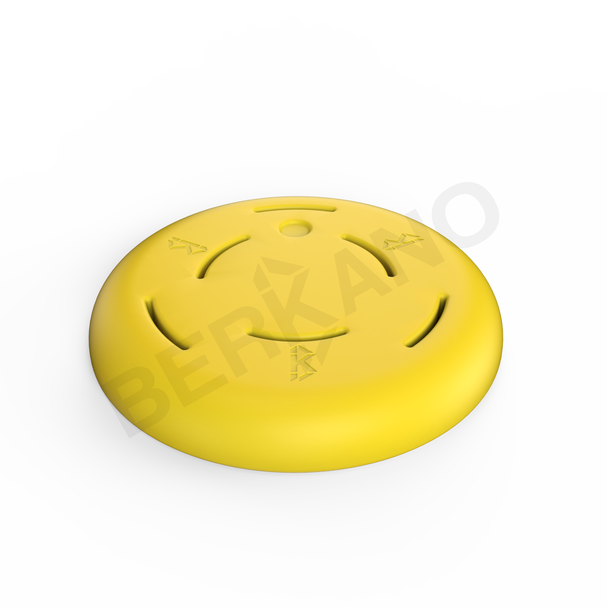 Утяжелитель большой пластиковый желтого цвета - фото 1