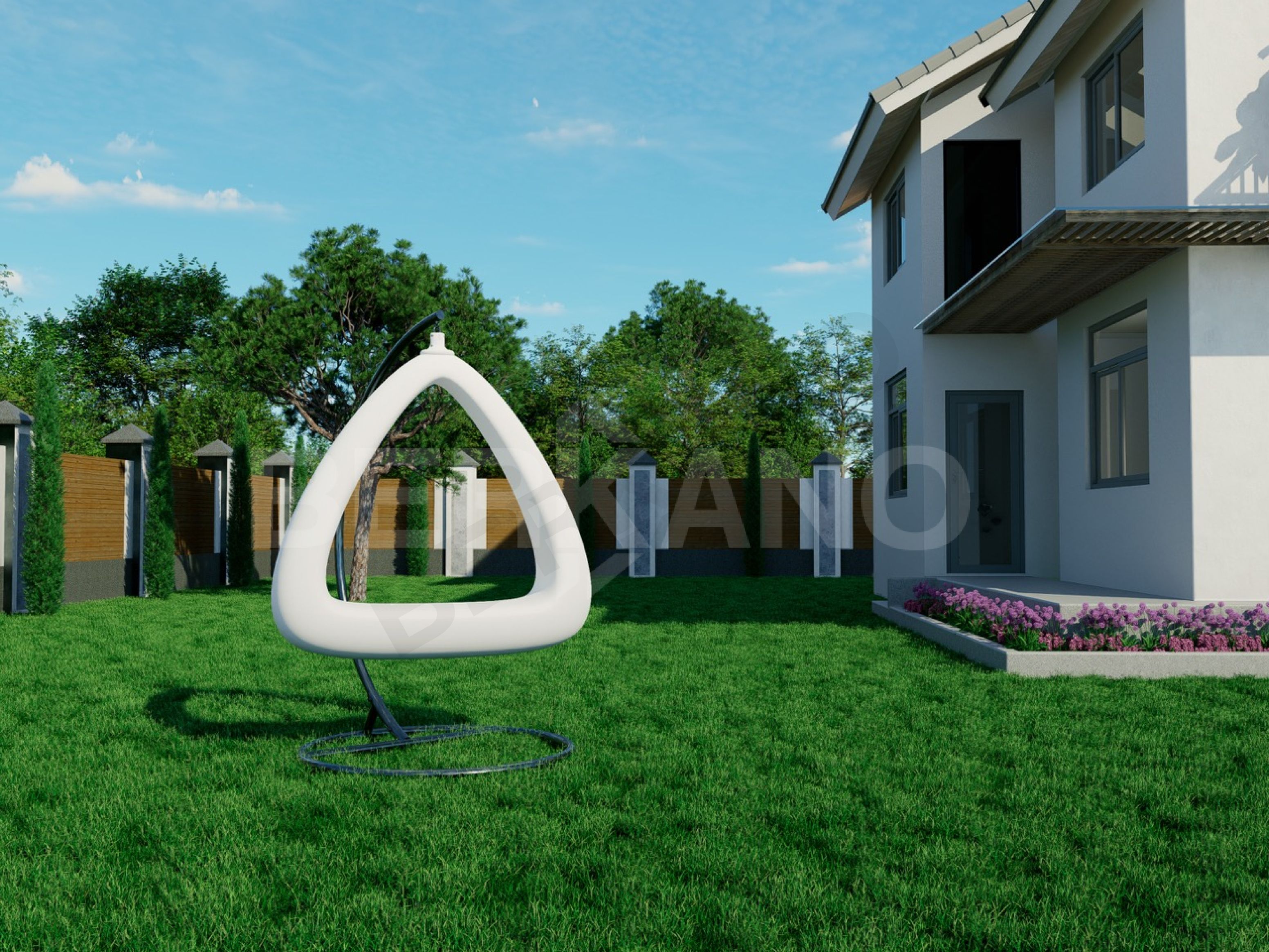 Арт-объект Moon Triangle зеленого цвета - фото 4