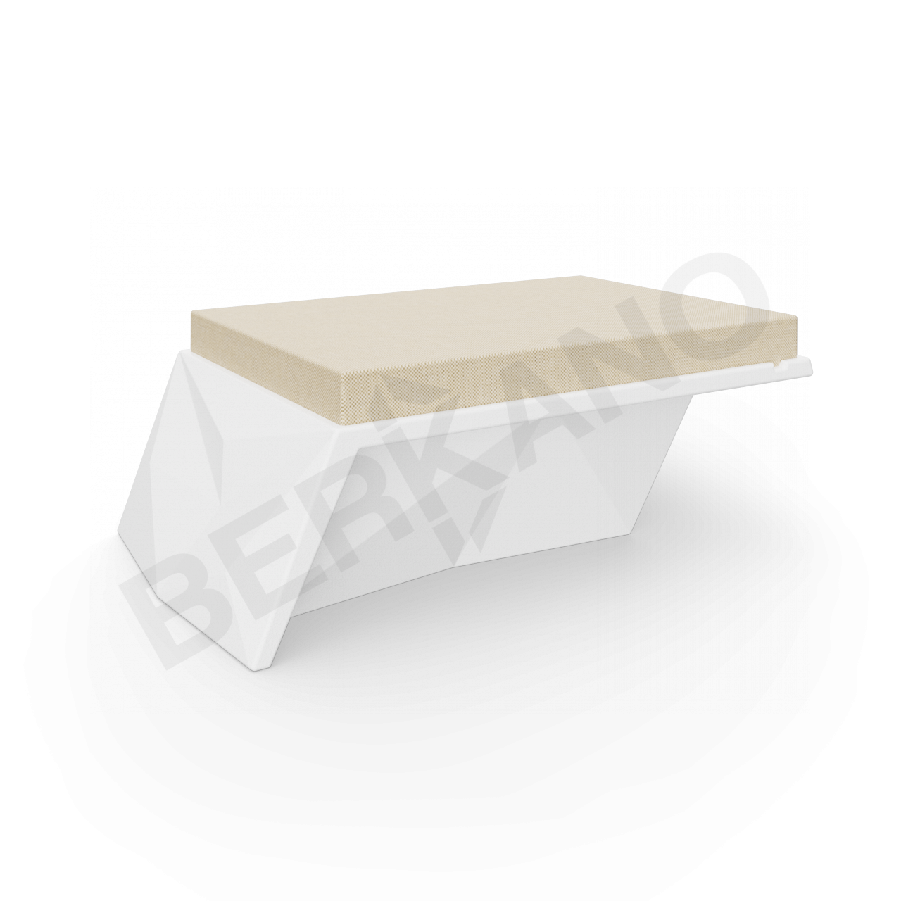 Угловой модуль Quaro с подушками белого цвета / аксессуар бежевого цвета