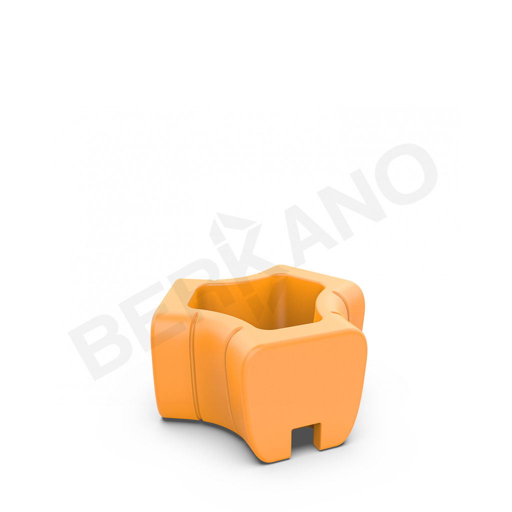 Кашпо-соединитель Y-seat connect DB оранжевого цвета - фото 1
