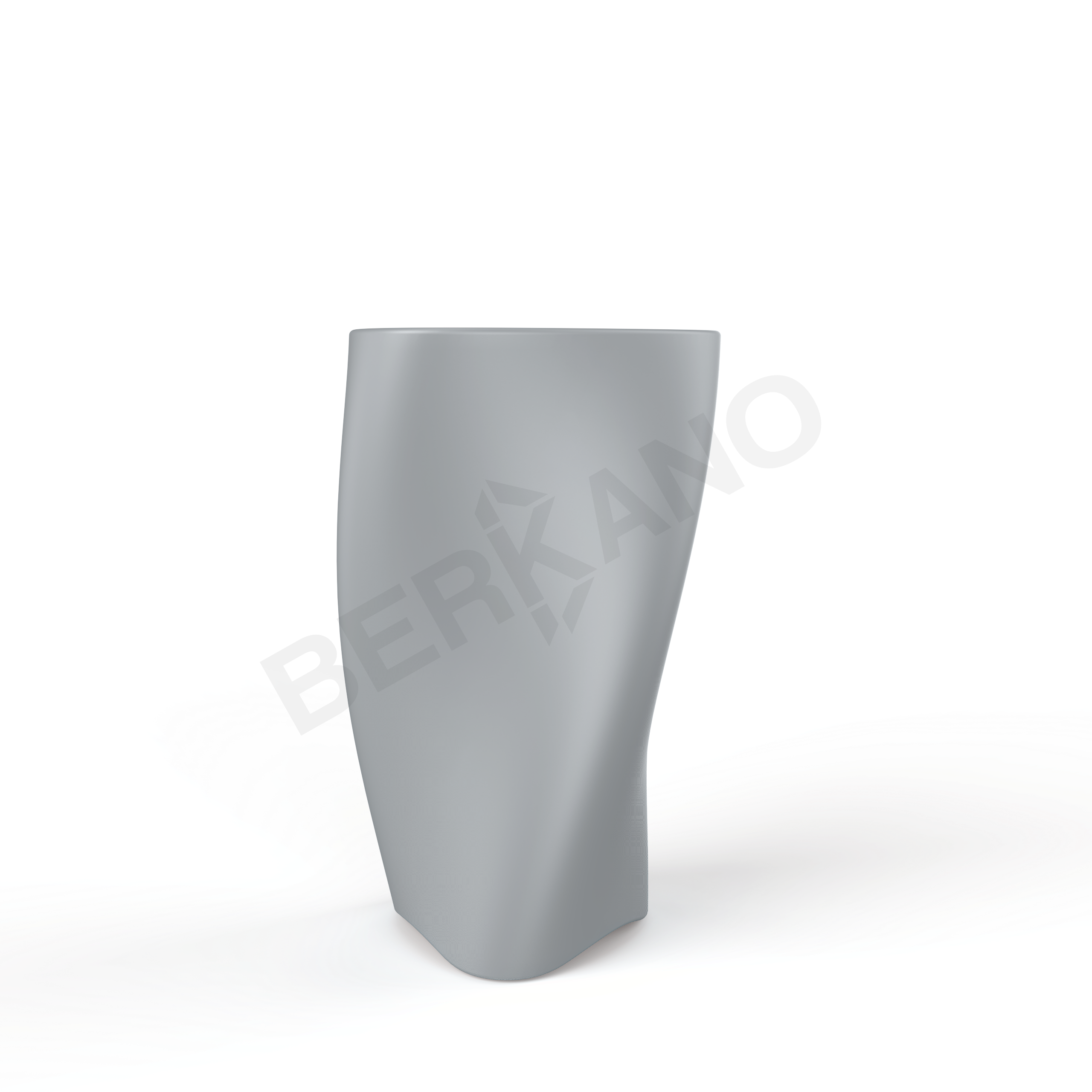 Кашпо Twist 108 серого цвета - фото 1