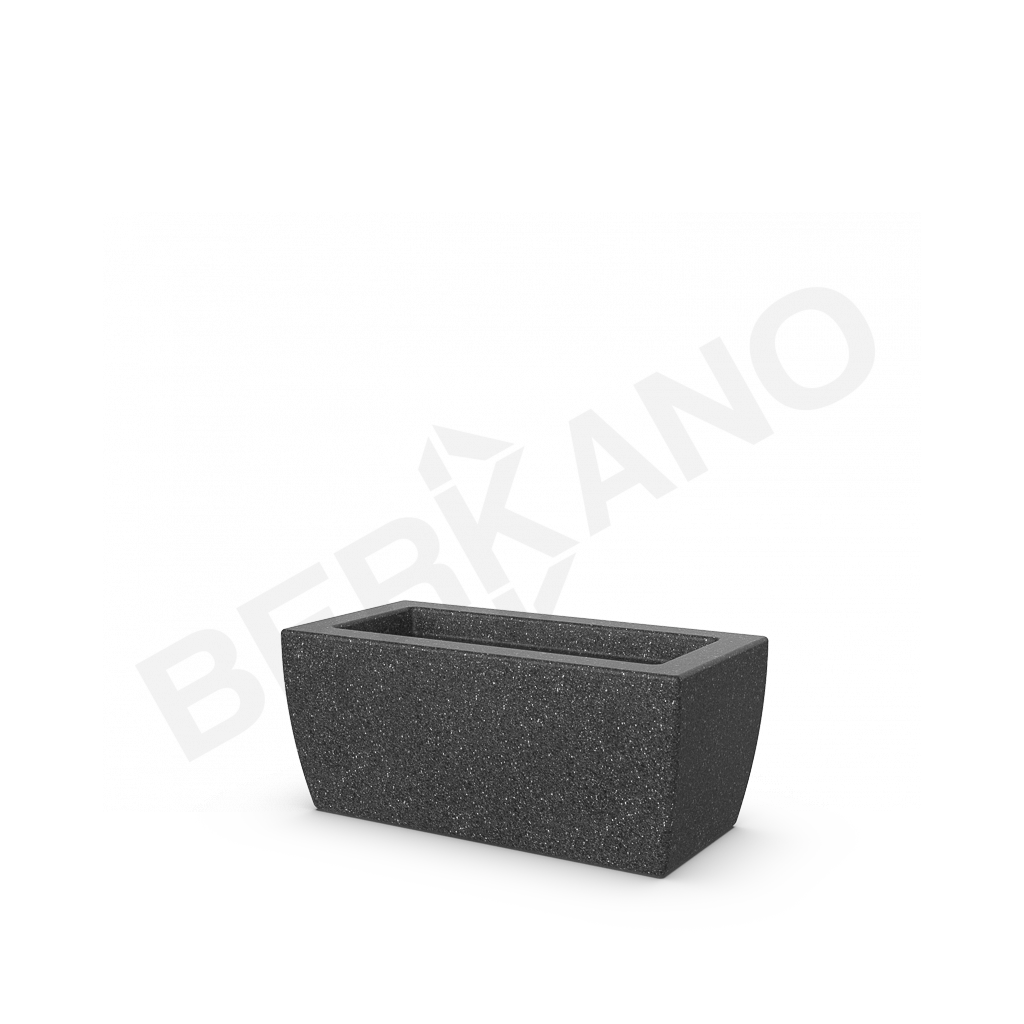 Кашпо Tenero 25 цвета черный гранит - фото 1