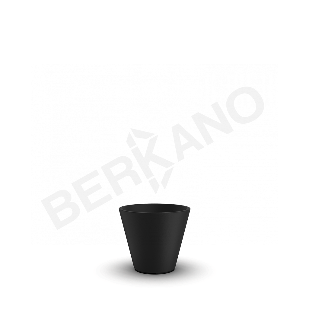 Кашпо Bliss 28 черного цвета - фото 1