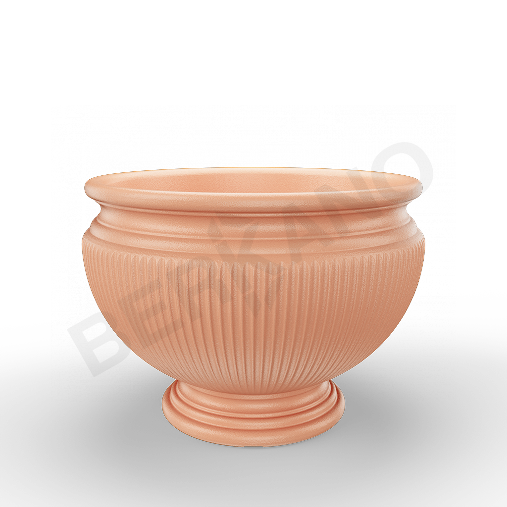 Кашпо Attica 30 терракотового цвета - фото 1