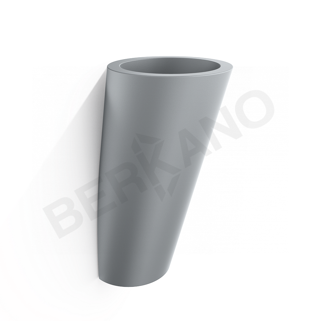 Кашпо Parette 90 DB серого цвета - фото 1
