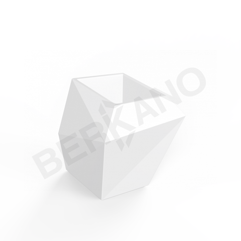 Кашпо Quaro M DB белого цвета - фото 1