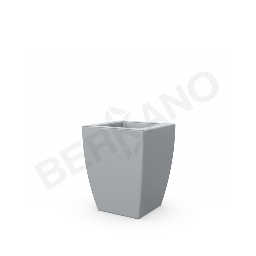 Кашпо Tenero 40 серого цвета - фото 1