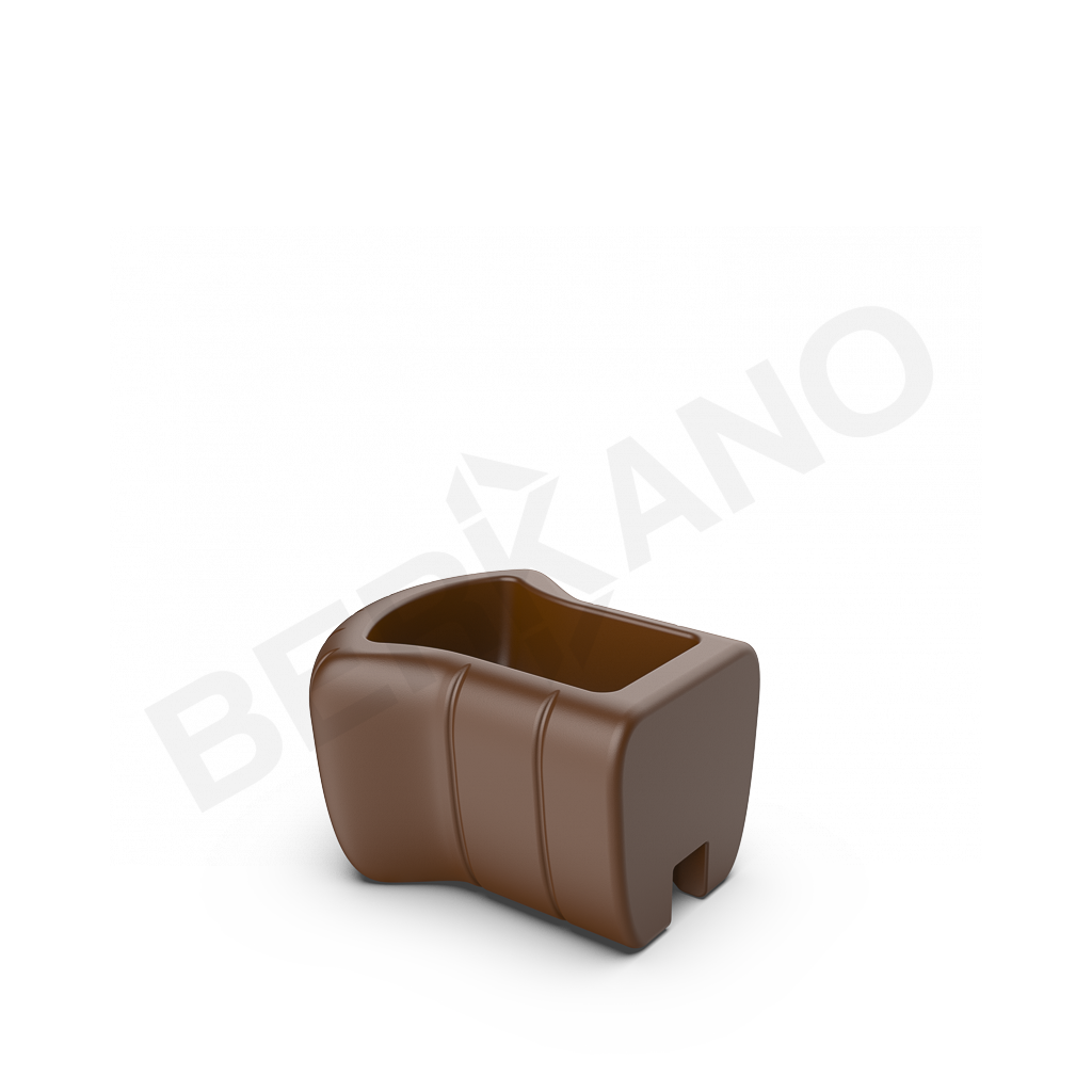 Кашпо-соединитель Y-seat tip DB коричневого цвета - фото 1
