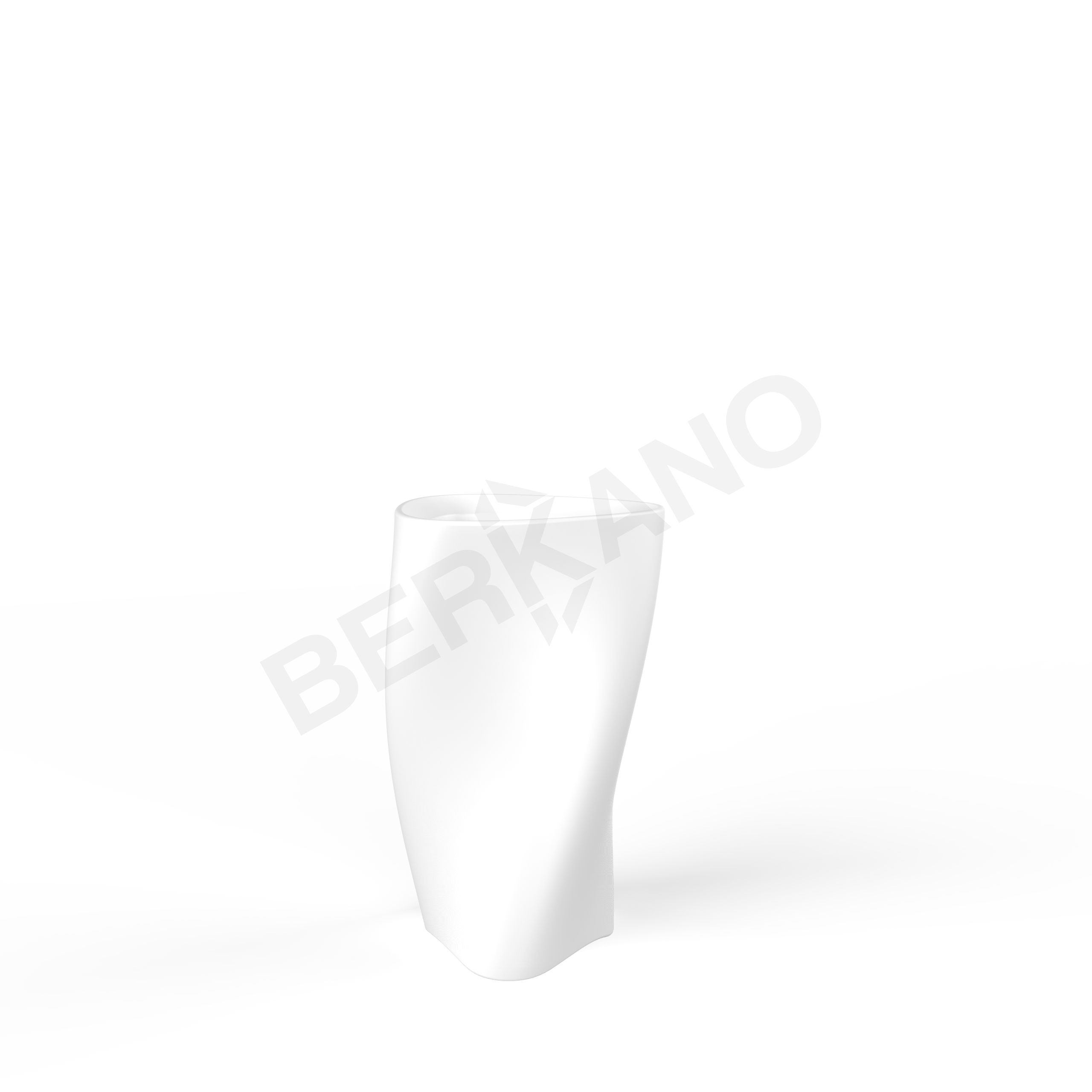 Кашпо Twist 68 белого цвета