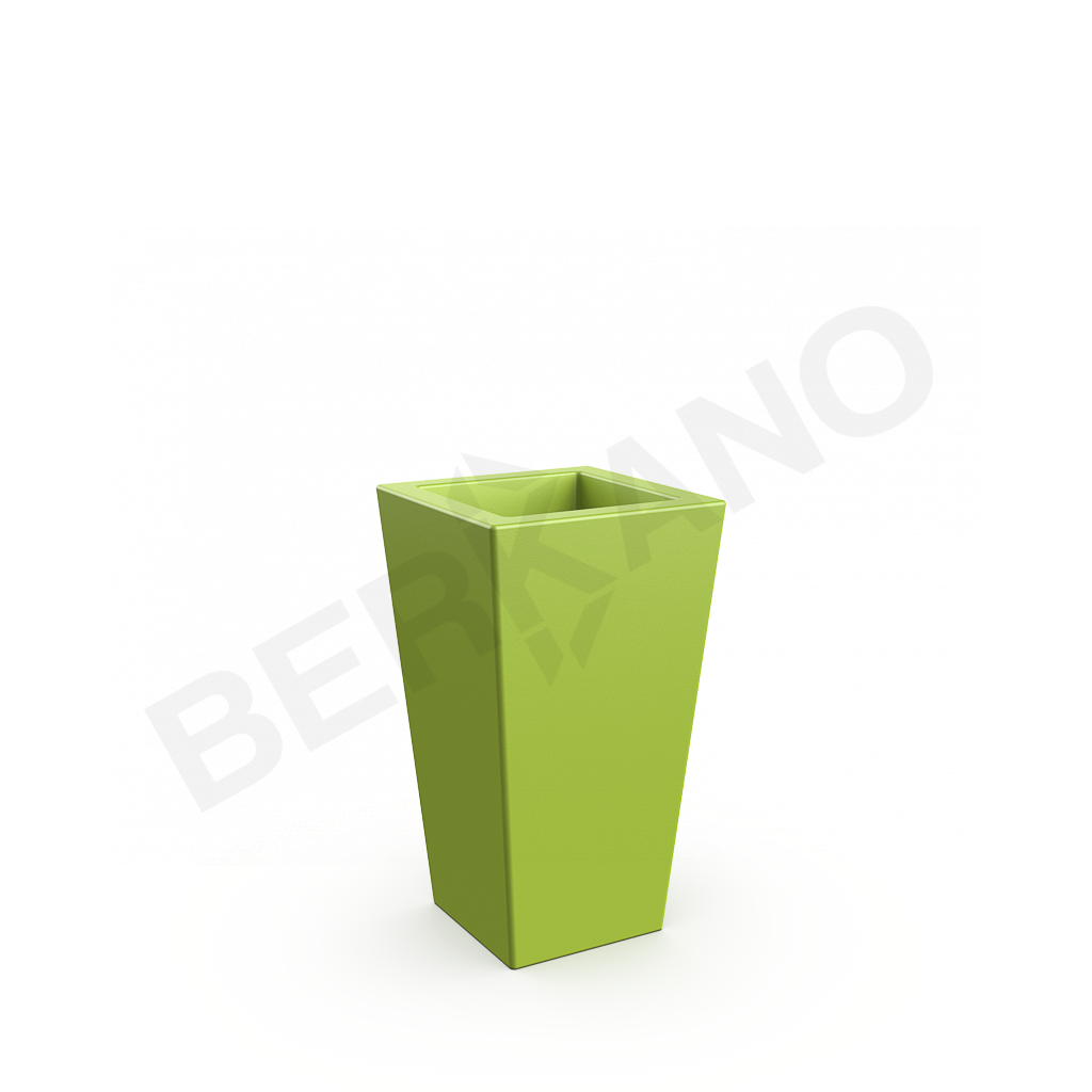 Кашпо Trapezio 70V DB зеленого цвета - фото 1