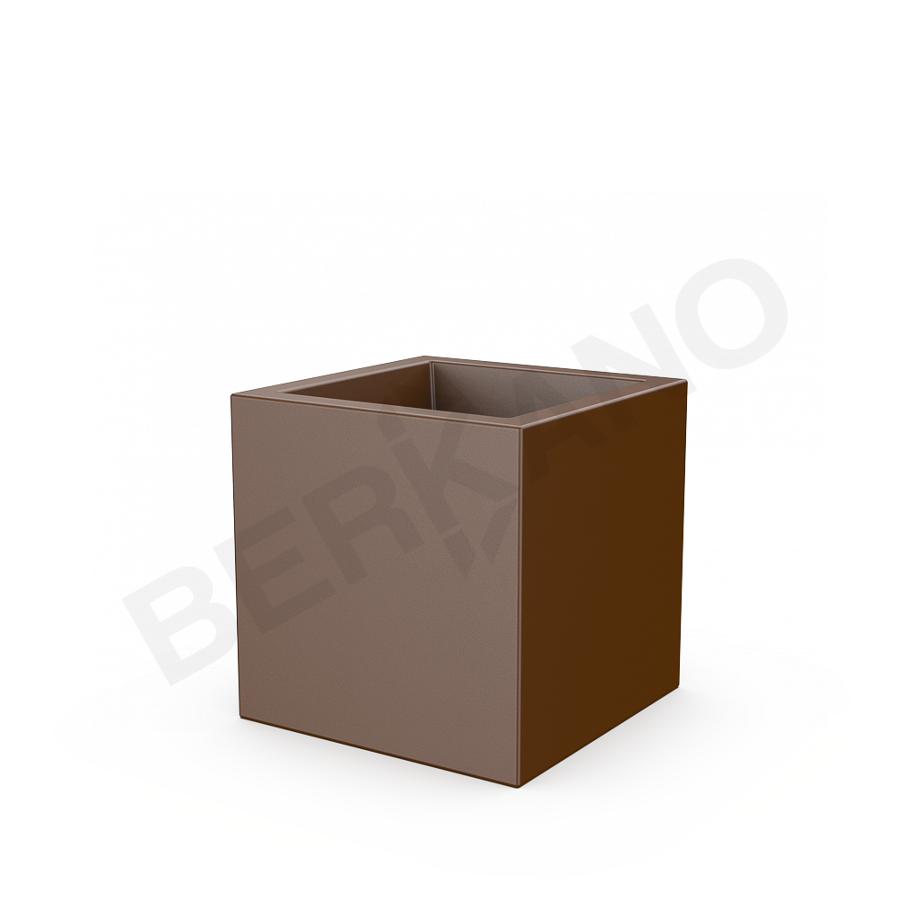 Кашпо Quarter 50 DB коричневого цвета - фото 1