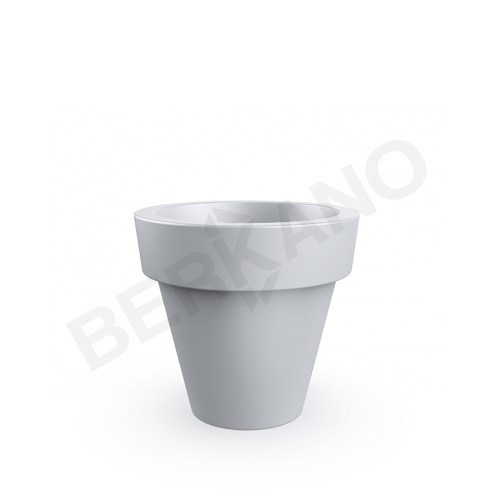 Кашпо classic 90 серого цвета - фото 1