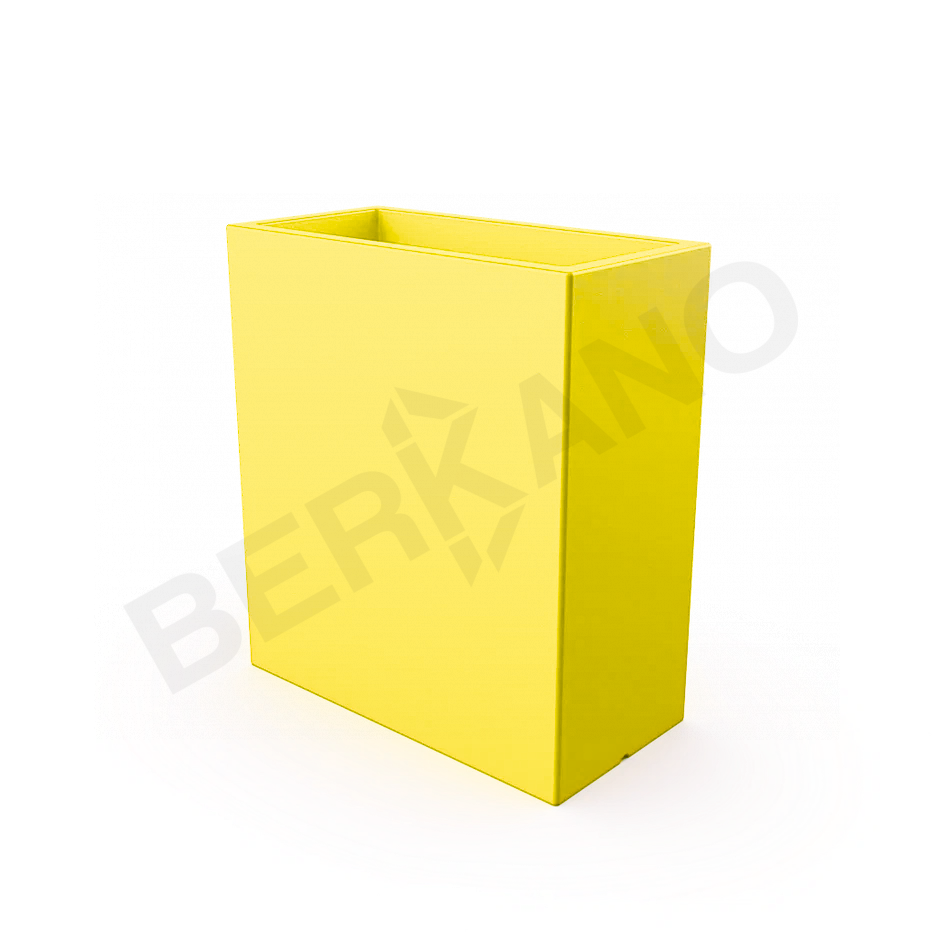 Кашпо Cubric 90*80 DB желтого цвета - фото 1