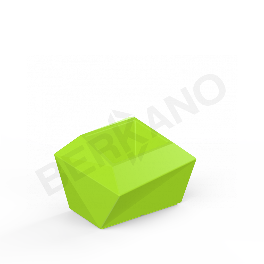 Кашпо Quaro S DB зеленого цвета - фото 1