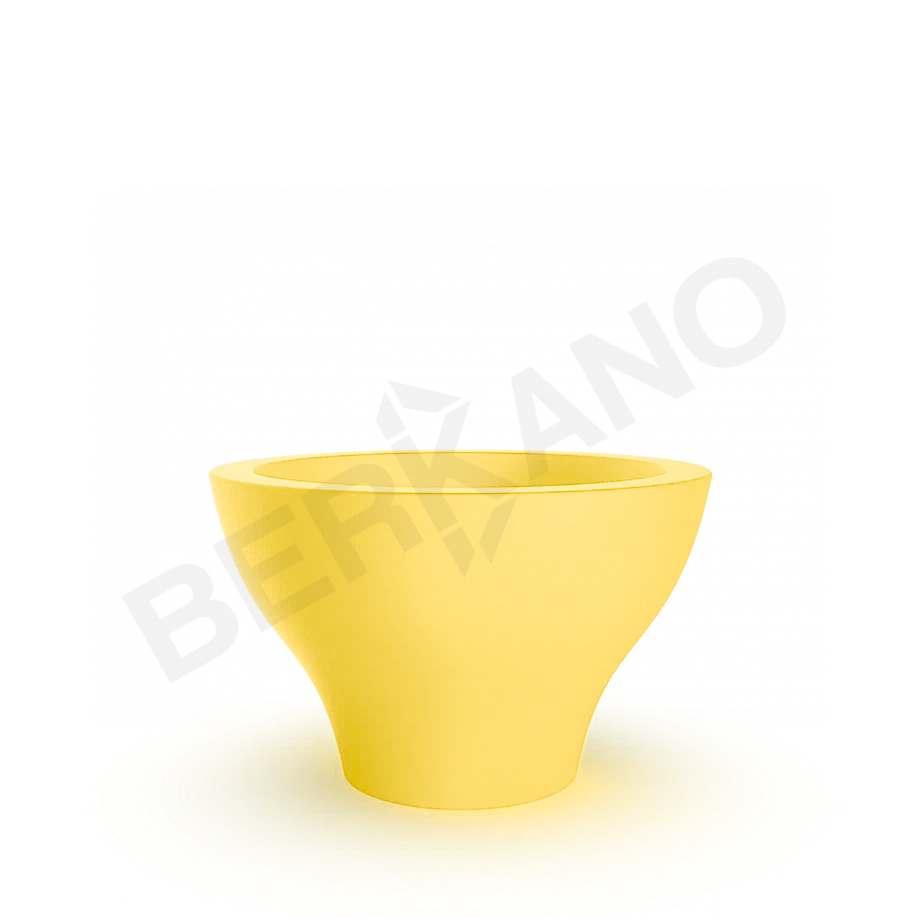 Кашпо Vetro 40 DB желтого цвета - фото 1