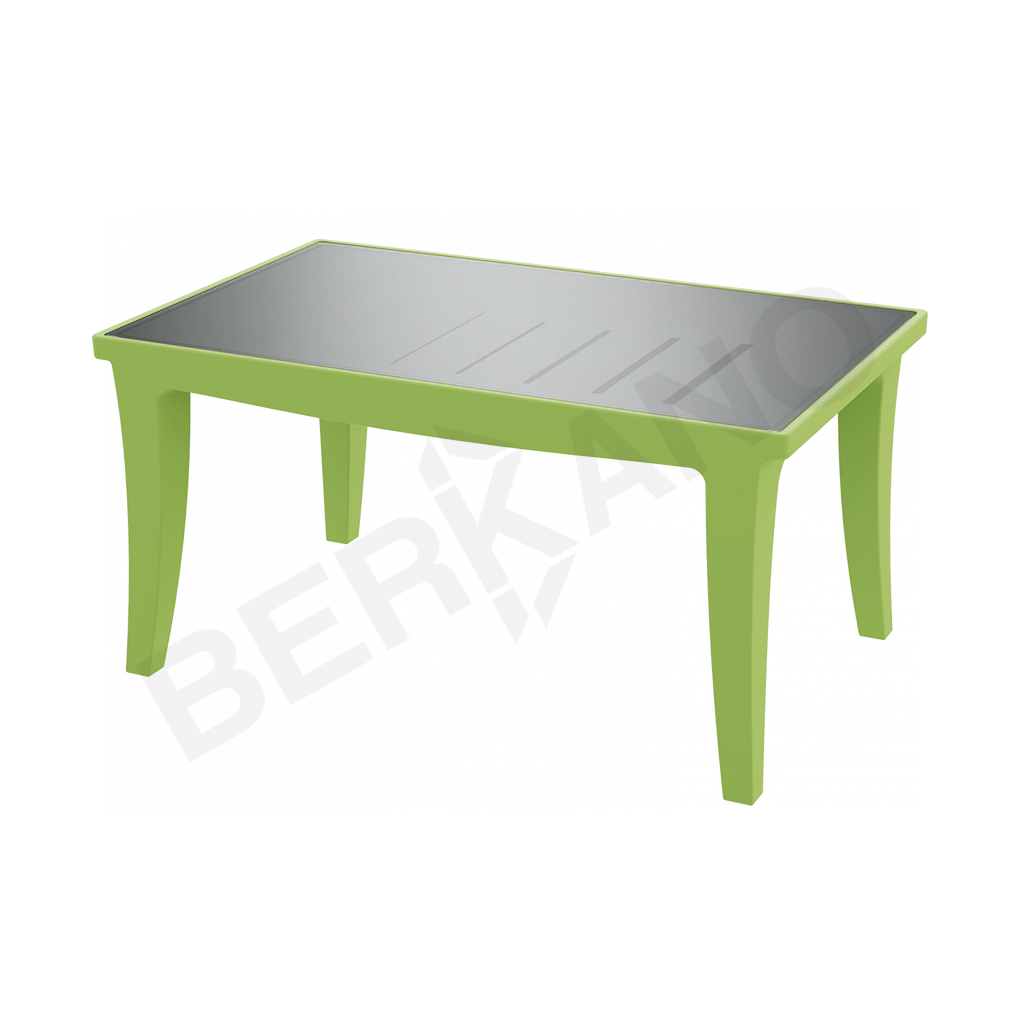 Стол Province со стеклом зеленого цвета - фото 1