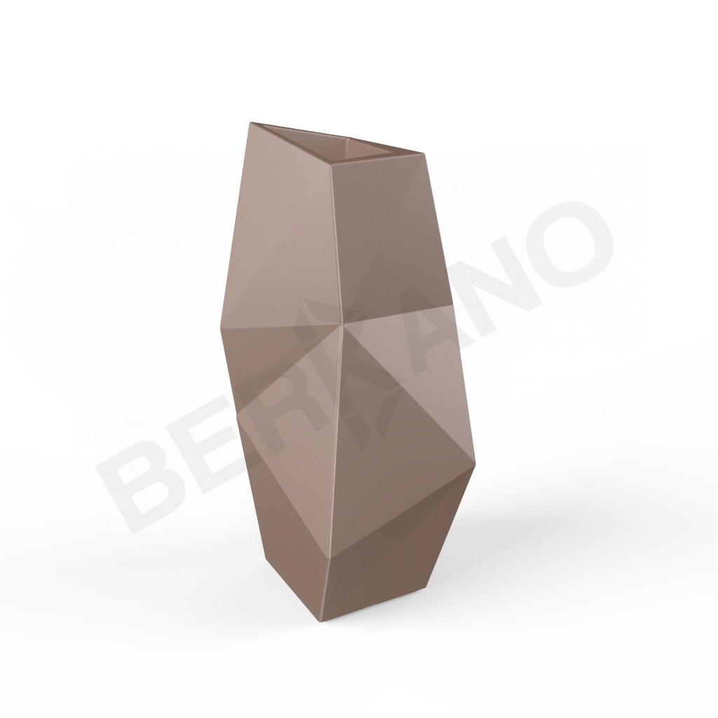 Кашпо Quaro L коричневого цвета - фото 1