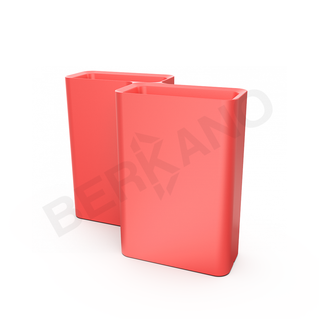 Кашпо Vittorio 80 D красного цвета - фото 1