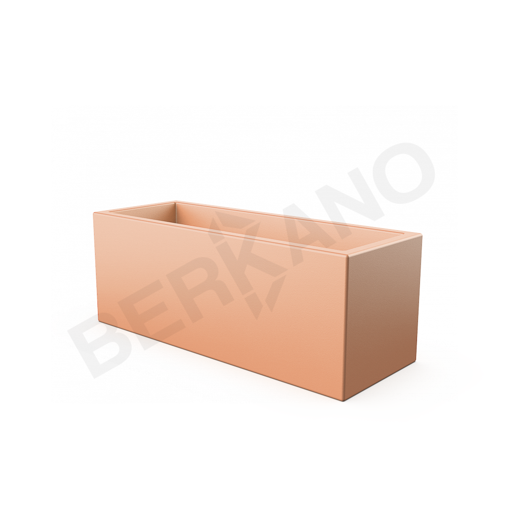 Кашпо Cubric 30*80 терракотового цвета - фото 1