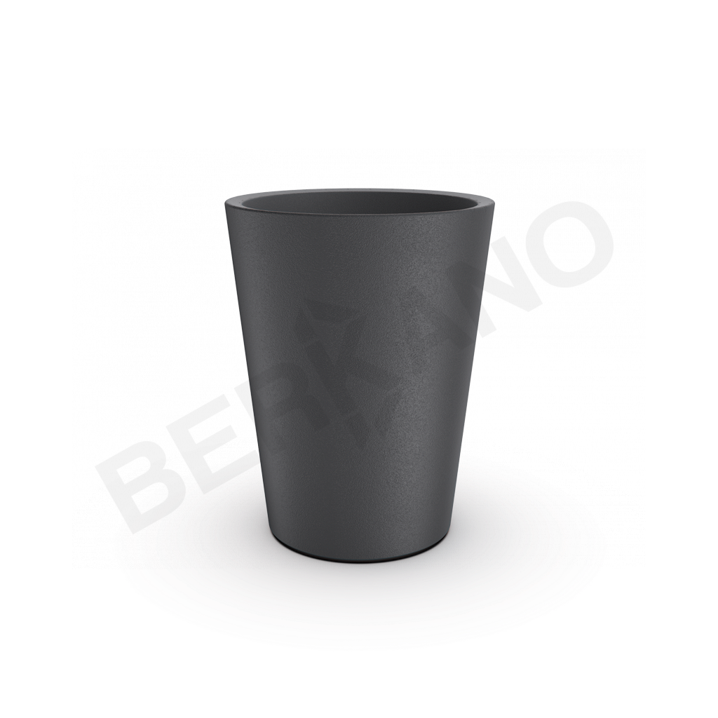 Кашпо Bloom 44 графитового цвета - фото 1
