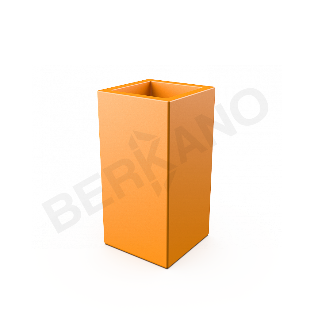 Кашпо Cubric 40*80 DB оранжевого цвета - фото 1
