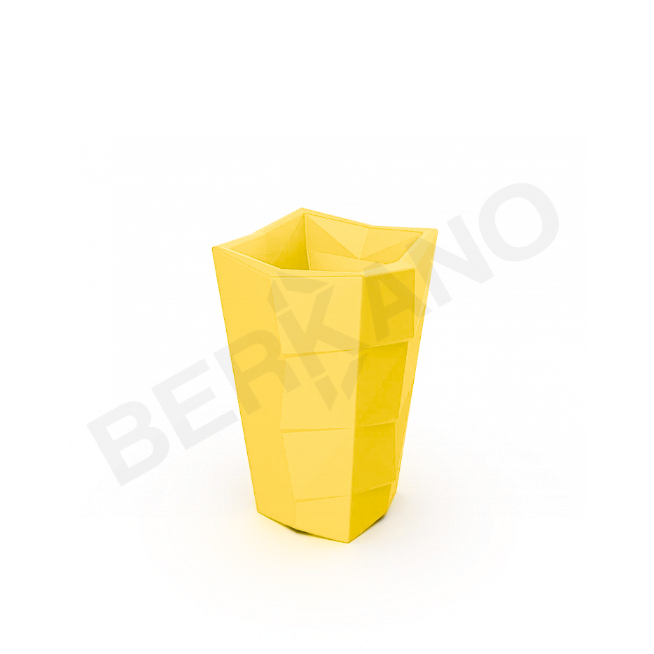 Кашпо Agava 70 желтого цвета - фото 1