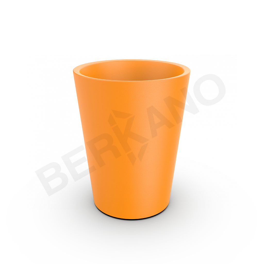 Кашпо Bloom 50 оранжевого цвета - фото 1