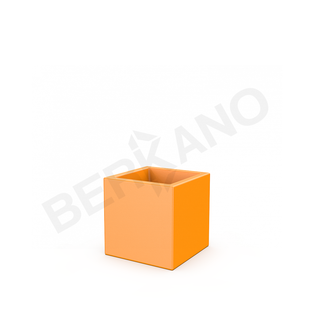 Кашпо Quarter 30 DB оранжевого цвета - фото 1