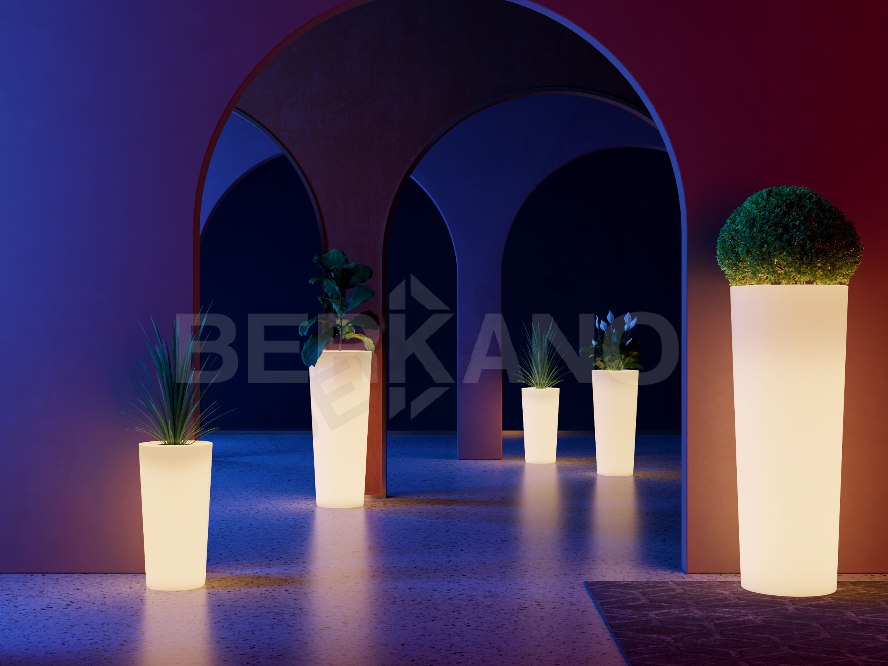 Кашпо Keila 145 DB серого цвета - фото 3