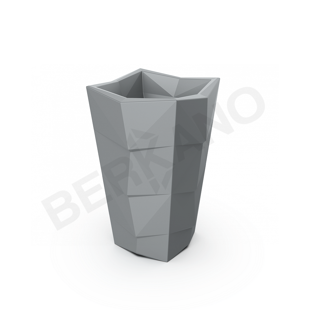 Кашпо Agava 100 DB серого цвета - фото 1