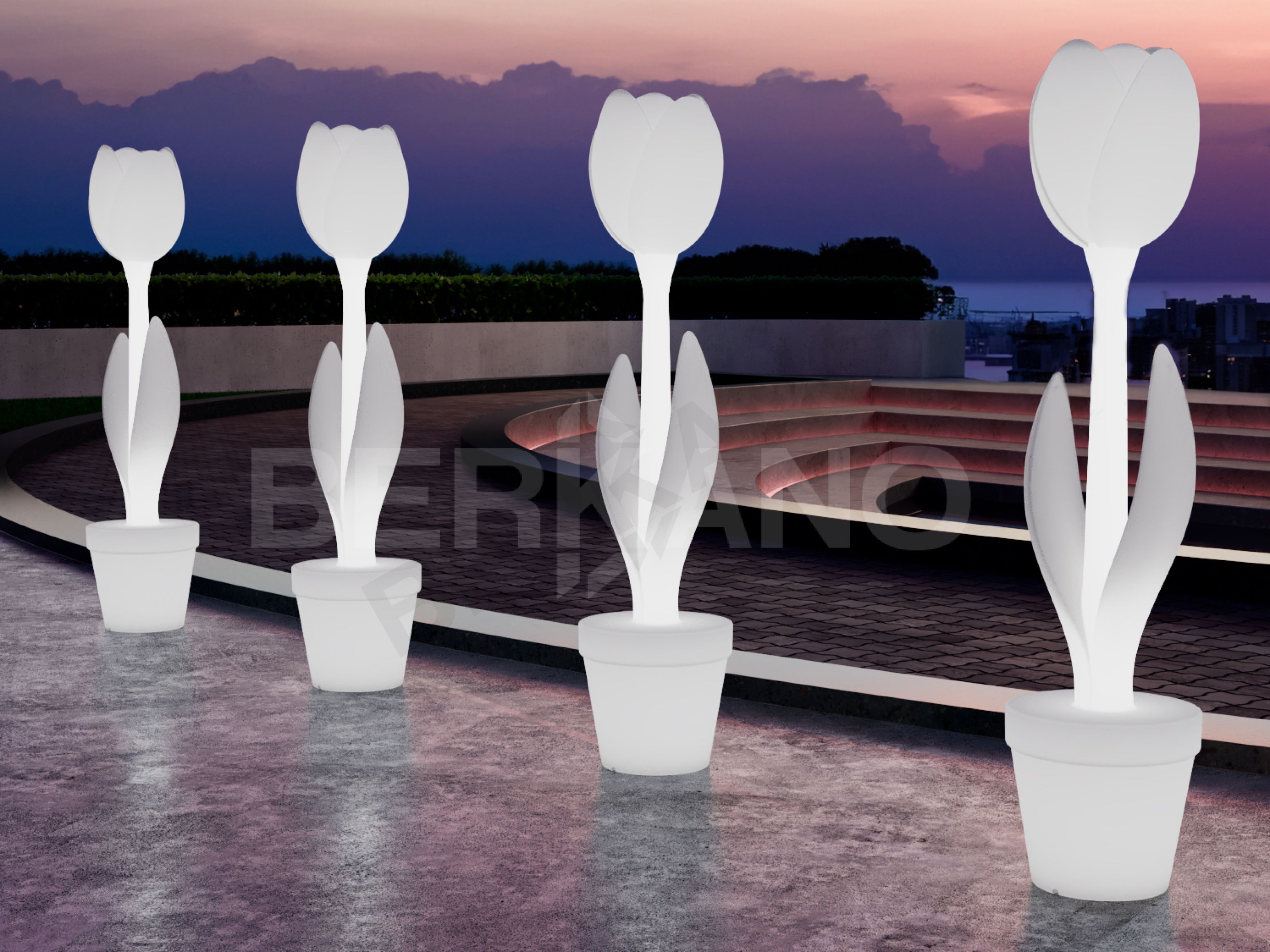 Светильник Flora белого цвета  - фото 3