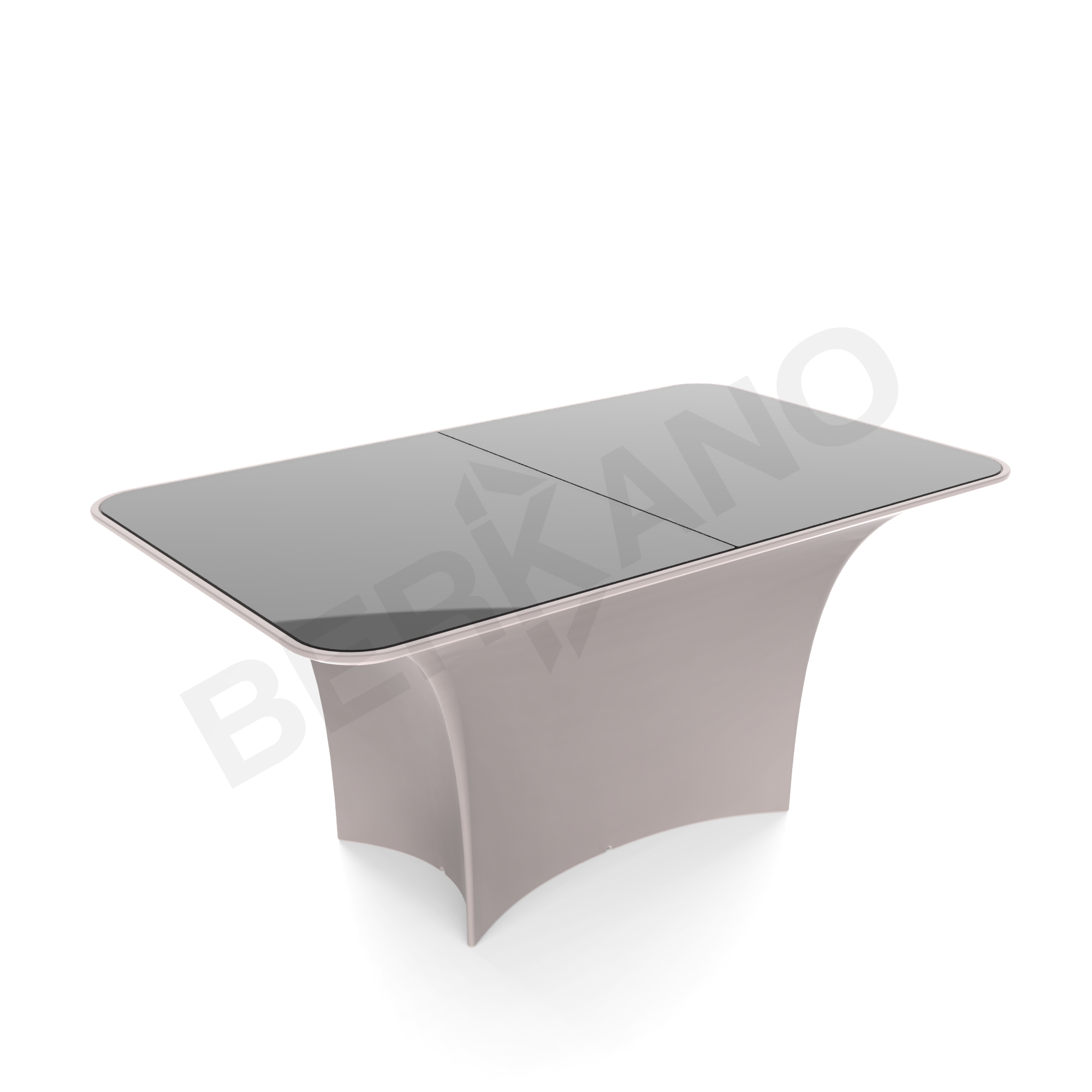 Стол Oasis со стеклом кофейного цвета - фото 1