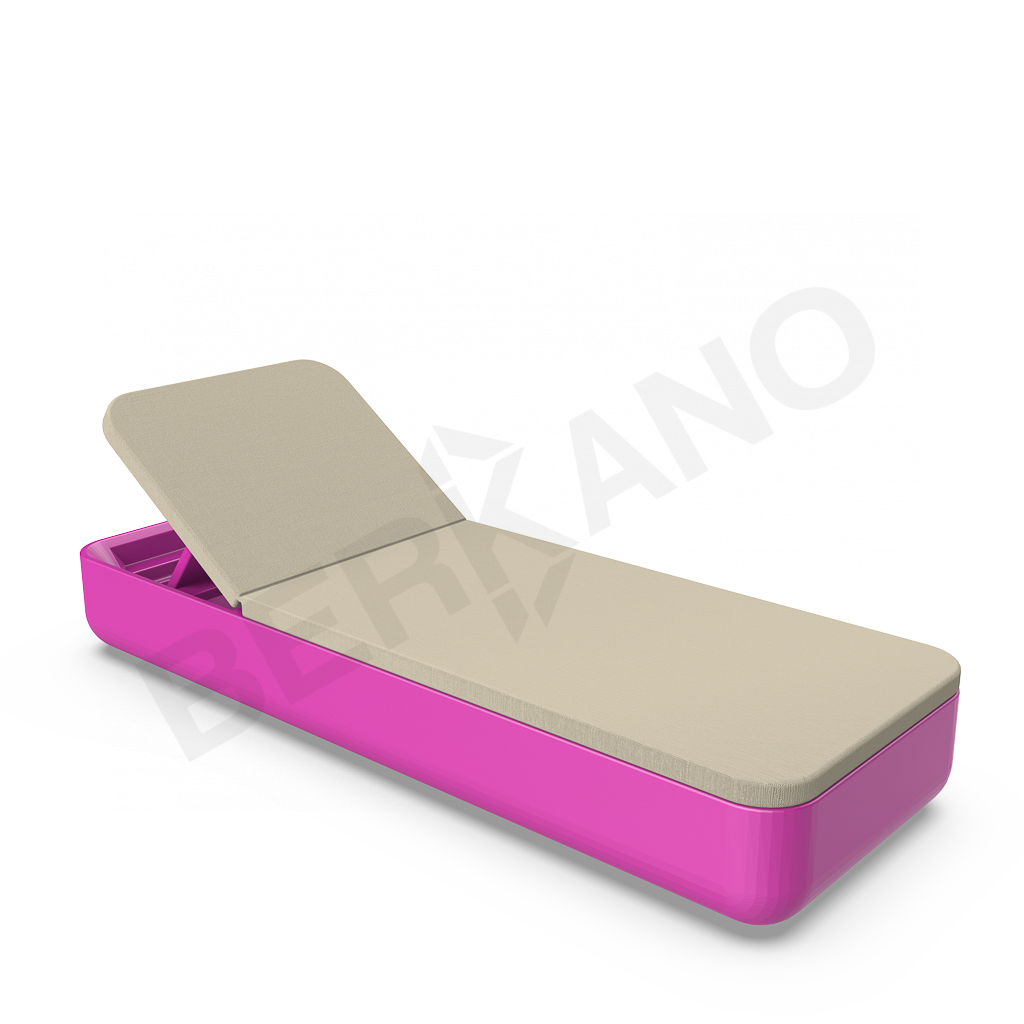 Шезлонг Grace фиолетового цвета / аксессуар бежевого цвета - фото 1