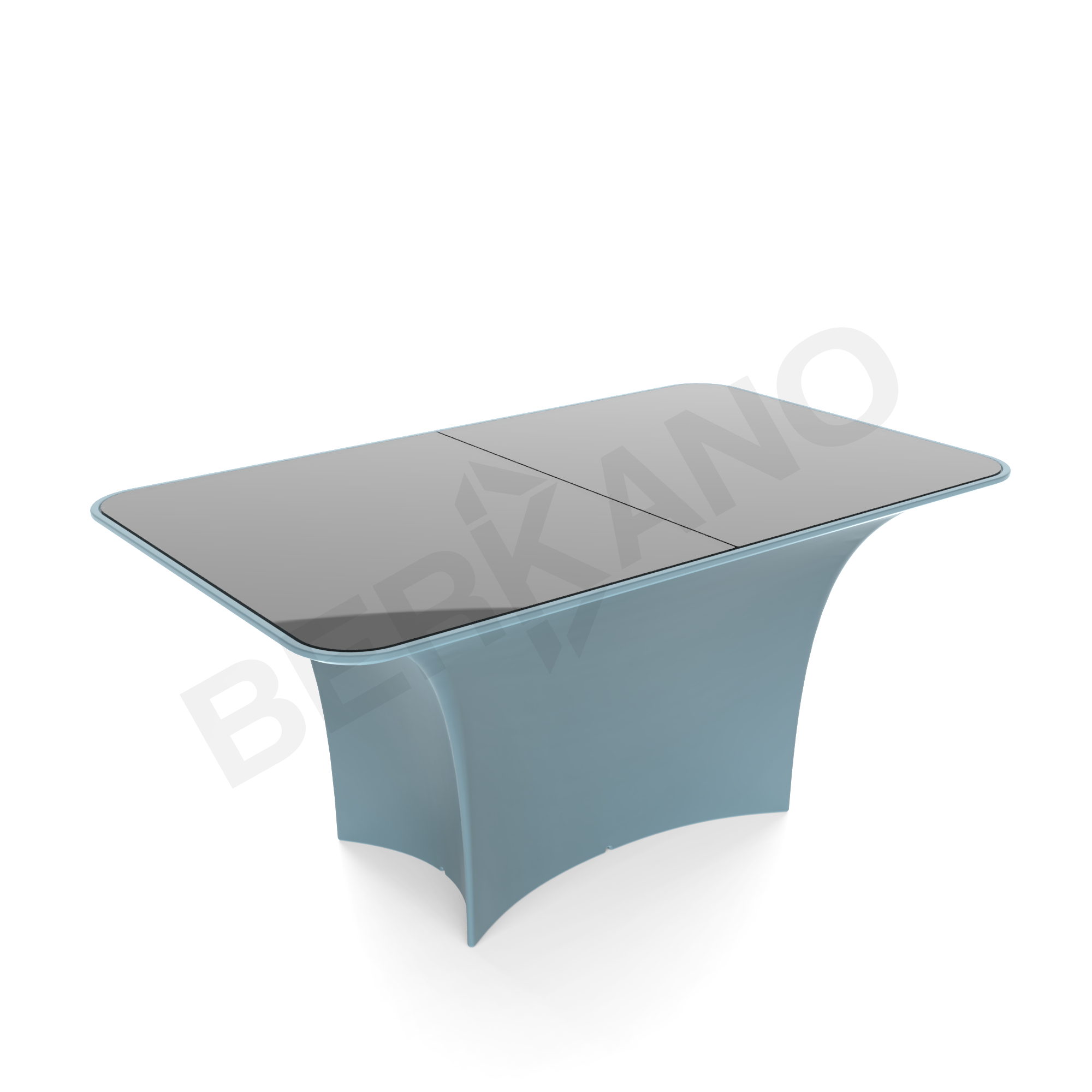 Стол Oasis со стеклом бирюзового цвета - фото 1