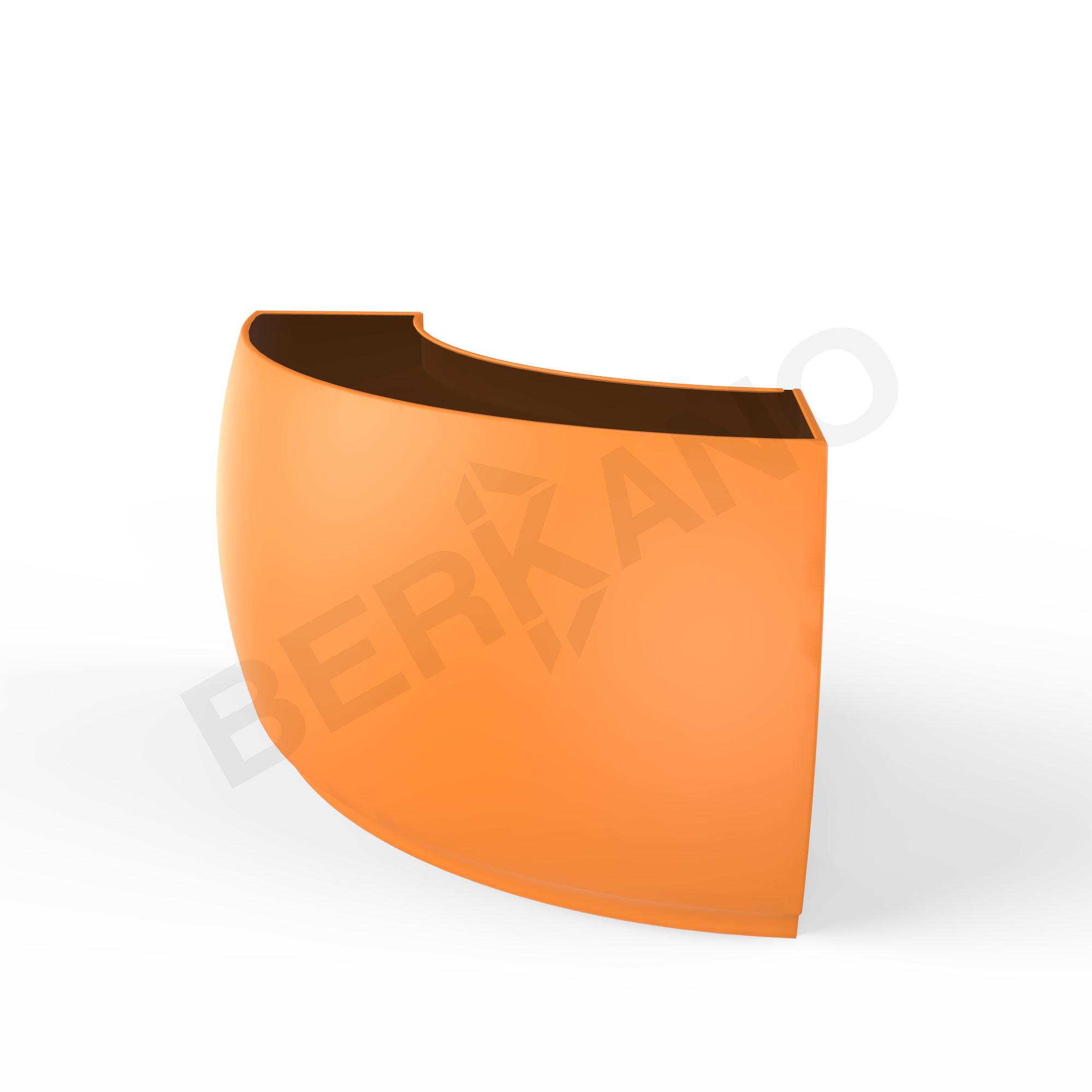 Барная стойка Grace Bar угловая оранжевого цвета - фото 1