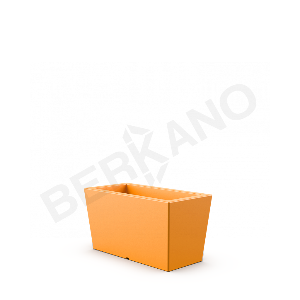 Кашпо Trapezio 42H оранжевого цвета - фото 1