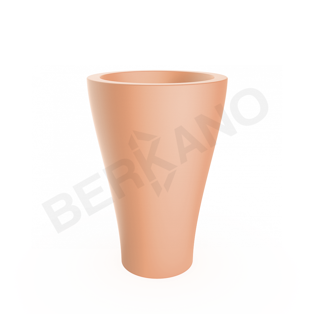 Кашпо Vetro 100 DB терракотового цвета - фото 1
