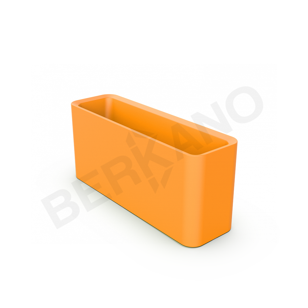 Кашпо Vittorio 40 DB оранжевого цвета - фото 1