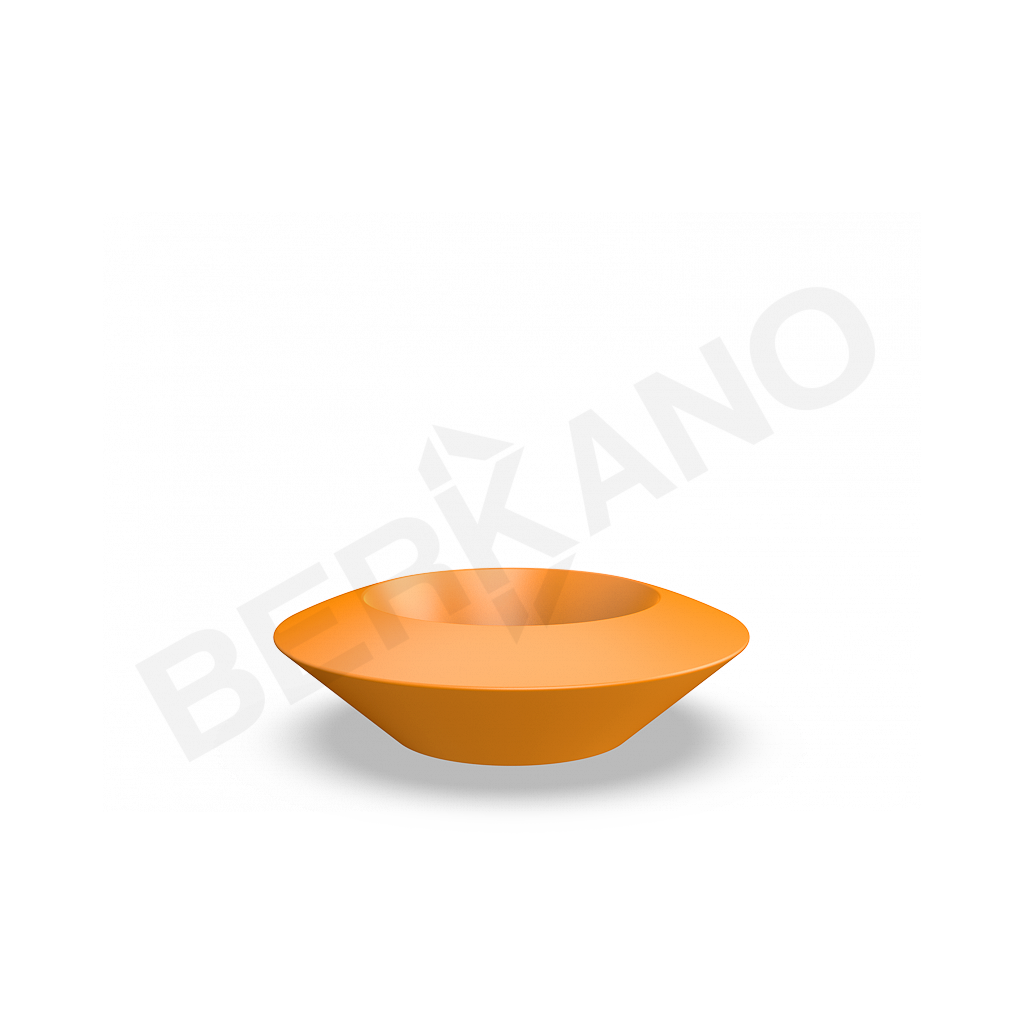 Кашпо Scodella 60 DB оранжевого цвета - фото 1